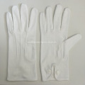 White Military Parade Gloves Snap button